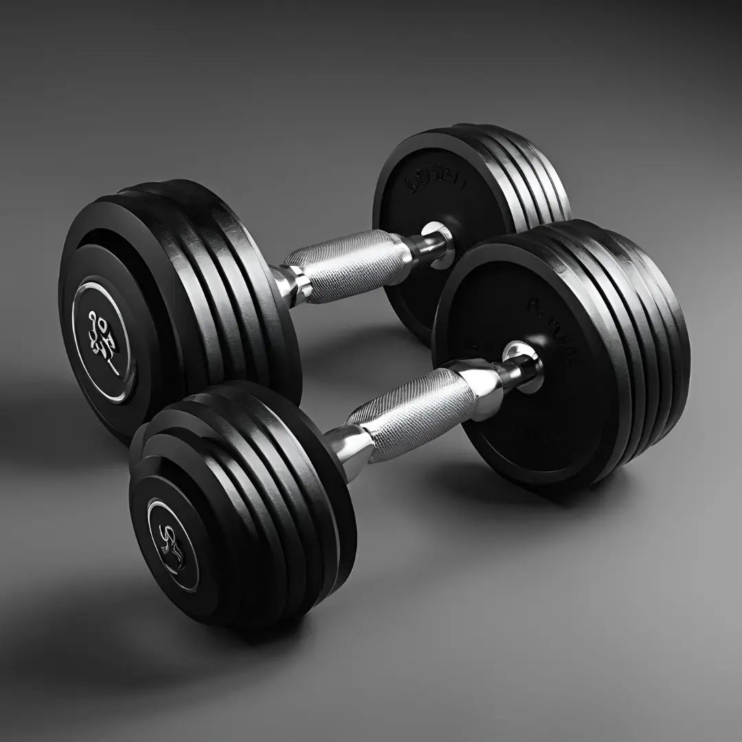 Rubber Dumbbell Set