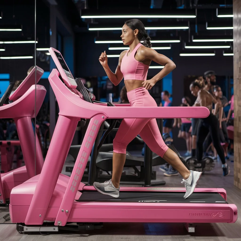 Based on the provided criteria, here's a performance evaluation of a pink treadmill