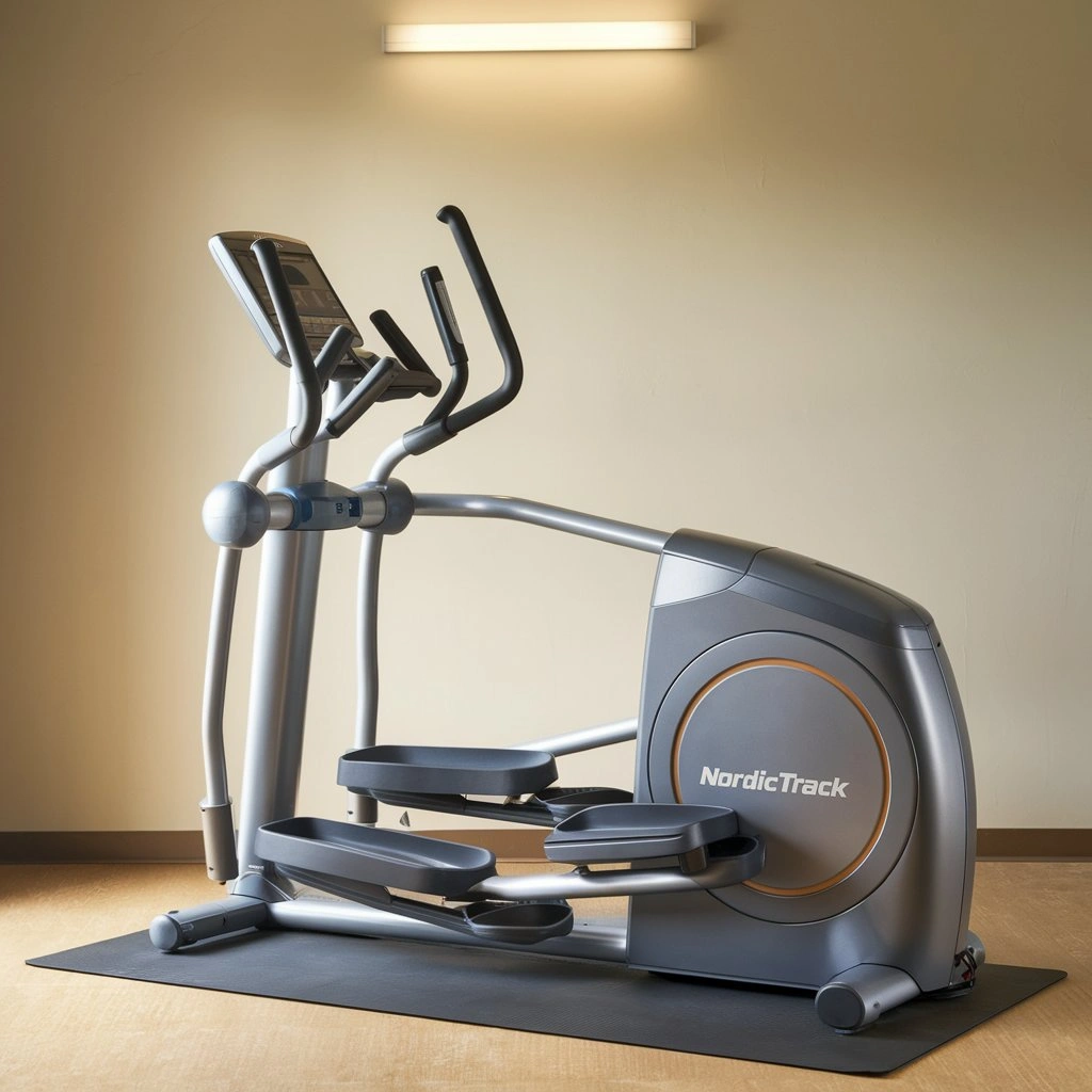 Get a full-body workout on the NordicTrack Commercial Elliptical with resistance control