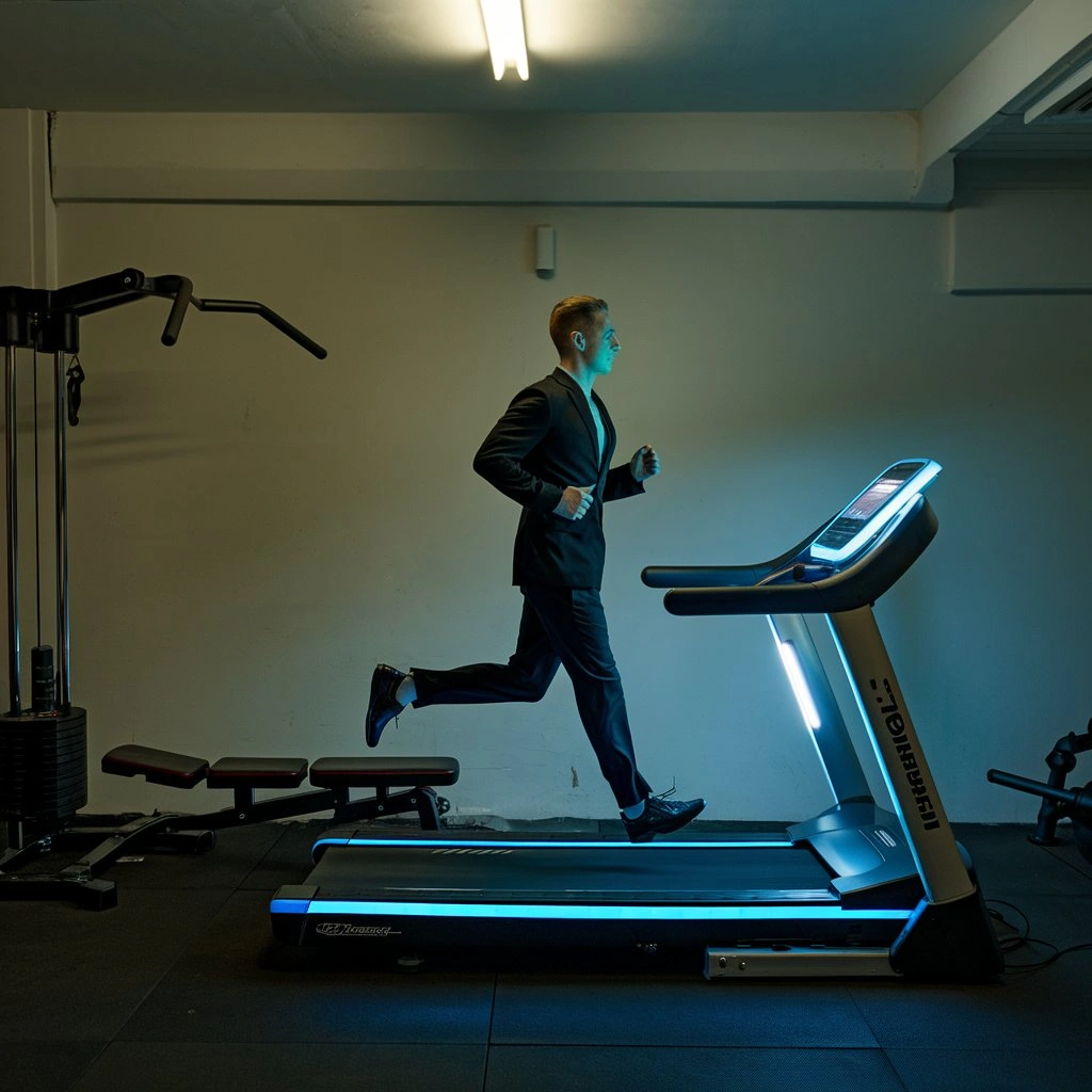 Sleek Matrix Treadmill with advanced digital console and performance tracking features.