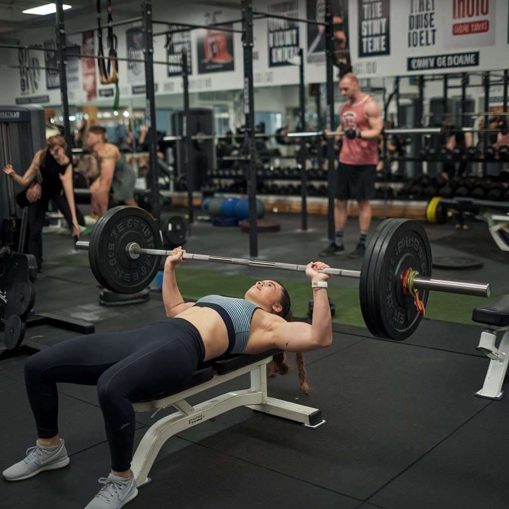 Adjusting gym bench