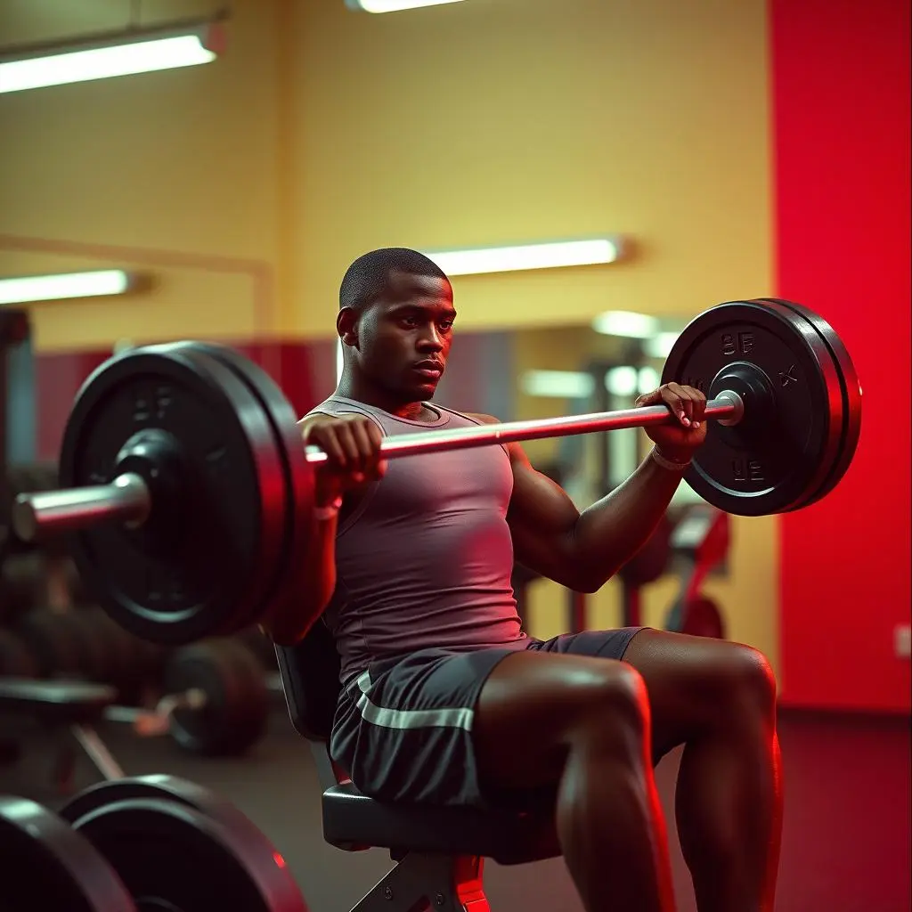 Alternating Seated Barbell Curl