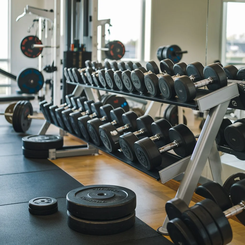 Well-Organized Dumbbell Rack