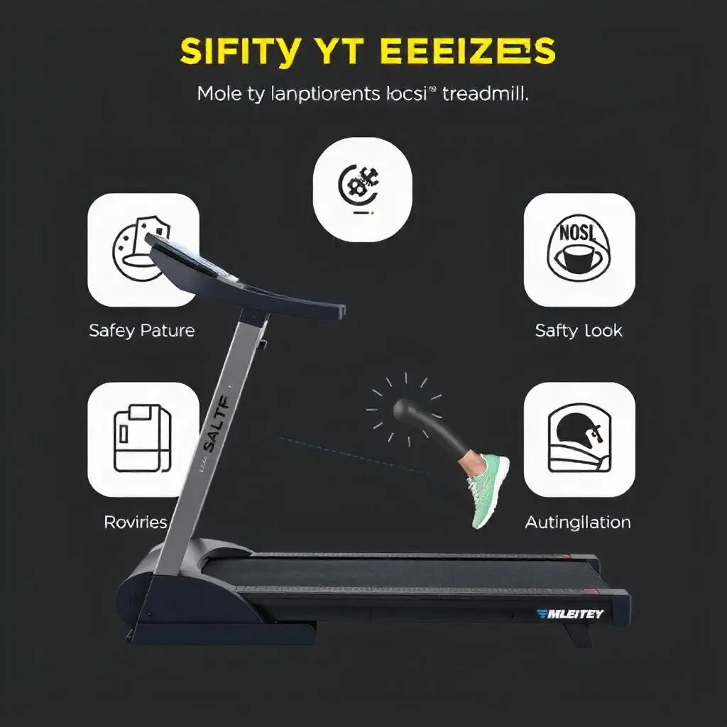 Safety Features IQ Foldable Treadmill