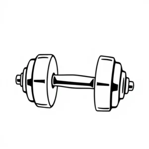 Clipart Dumbbells Symbolism in Fitness Culture