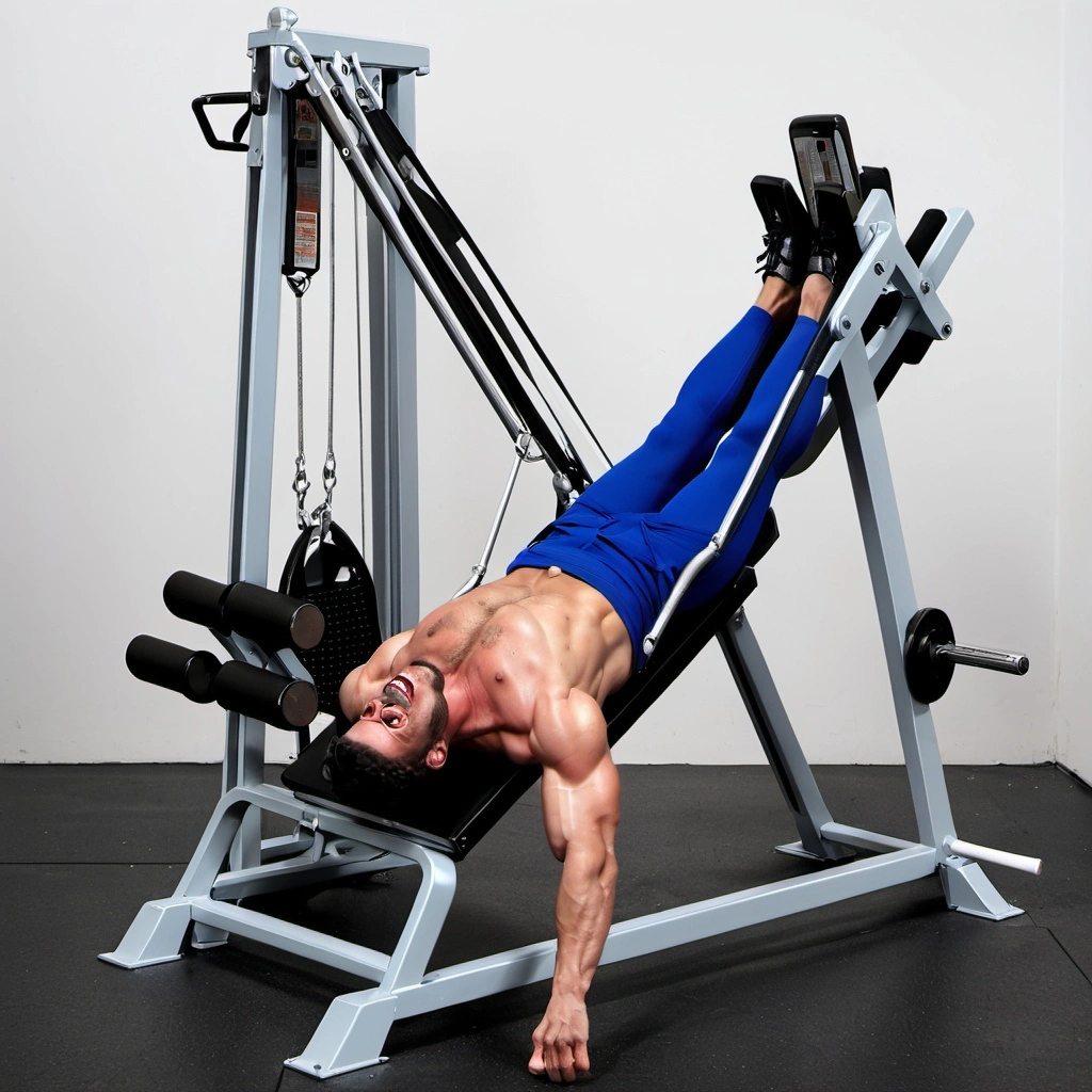 Swinging Leg Press Machine for Lower Body Strength Training