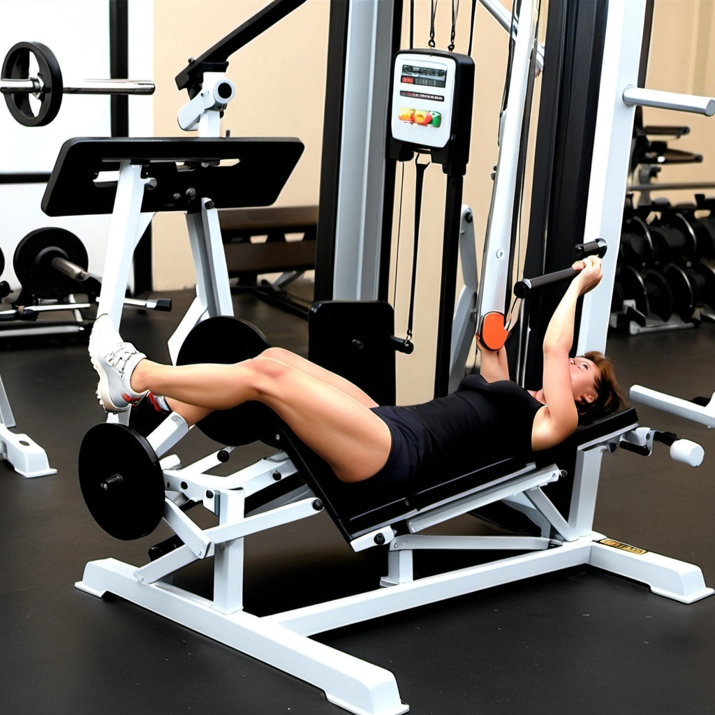 Durable Swinging Leg Press Machine with Adjustable Resistance