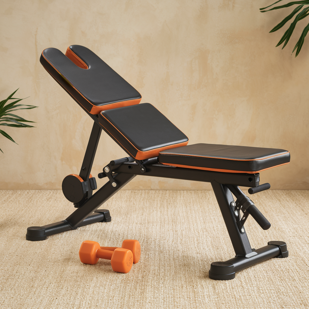 Foldable Gym Bench for Home Fitness