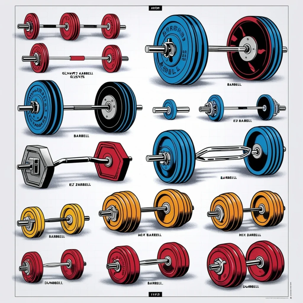 types of barbell